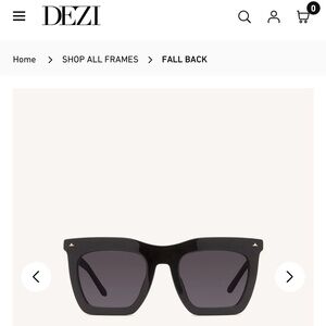 DEZI sunglasses “fall back” in black / dark smoke